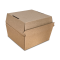Burger box 155x150x85mm hnedá