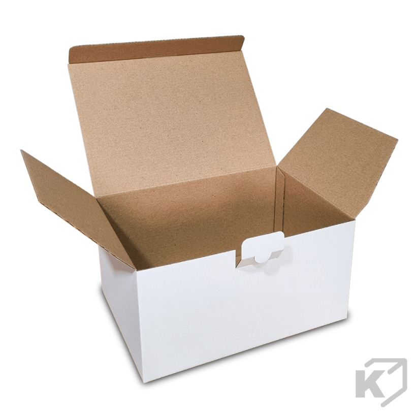 Kartónové krabice Fefco 0215 197x99x92mm 3VVL biela-hnedá