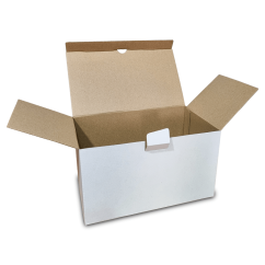 Kartónové krabice Fefco 0215 251x148x143mm 3VVL biela-hnedá