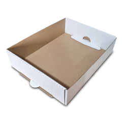 Kartónové prepravky 370x290x90mm biela-hnedá