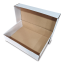 Krabice na koláče s vekom 400x300x100mm biela-hnedá
