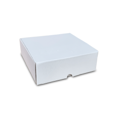 Skladacie krabice Fefco 0427 170x170x60mm 3VVL biela-hnedá
