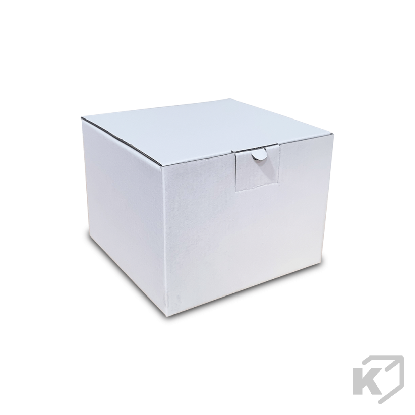 Kartónové krabice Fefco 0215 160x160x110mm 3VVL biela-hnedá