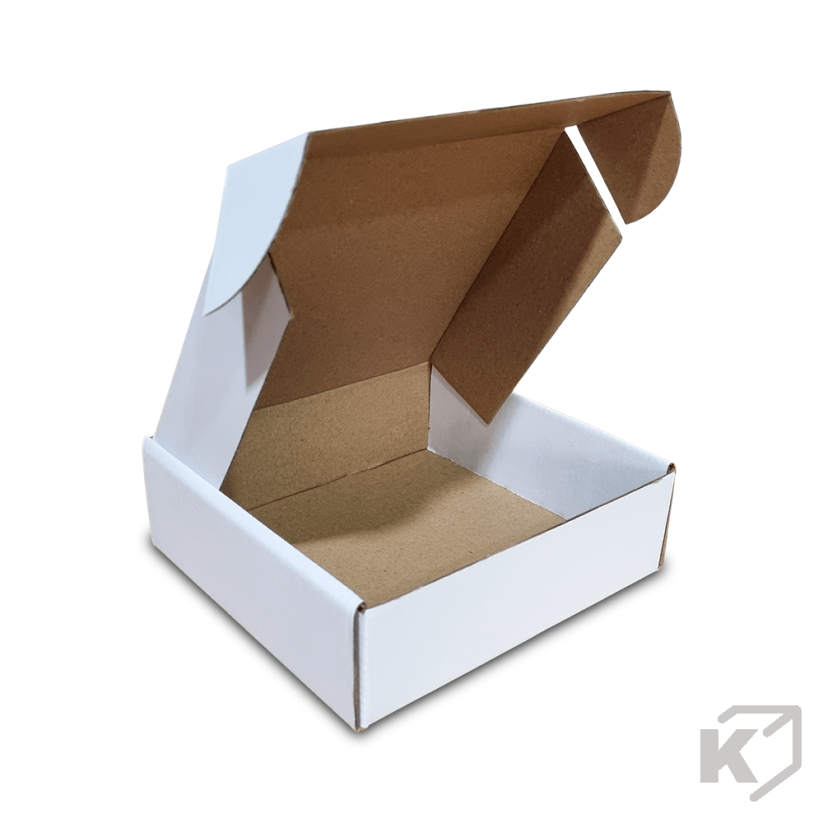 Skladacie krabice Fefco 0427 167x155x50mm 3VVL biela-hnedá