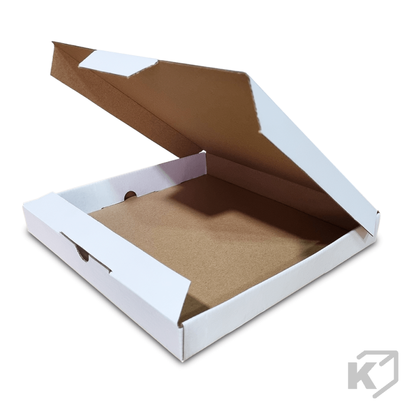 Skladacie krabice Fefco 0427 250x250x32mm 3VVL biela-hnedá