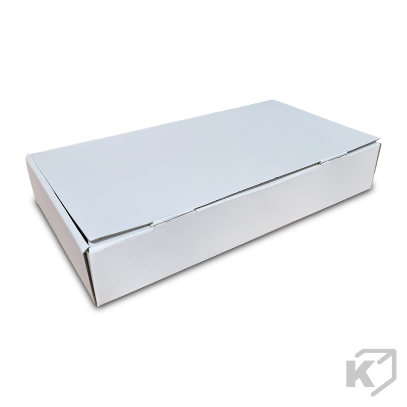 Skladacie krabice Fefco 0427 345x185x60mm 3VVL biela-hnedá