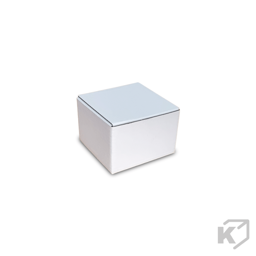Kartónové krabice Fefco 0215 75x75x50mm 3VVL biela-hnedá