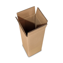 Prepravná krabica na 1 fľašu vína 100x100x330mm 5VVL hnedá