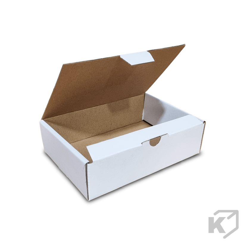 Skladacie krabice Fefco 0427 170x125x50mm 3VVL biela-hnedá