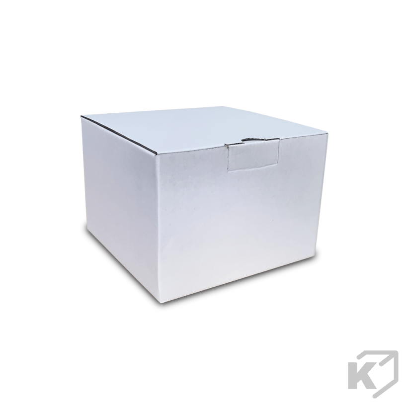 Kartónové krabice Fefco 0215 180x180x112mm 3VVL biela-hnedá