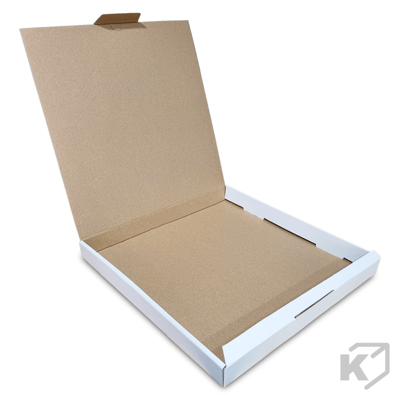 Skladacie krabice Fefco 0427 310x310x30mm 3VVL biela-hnedá