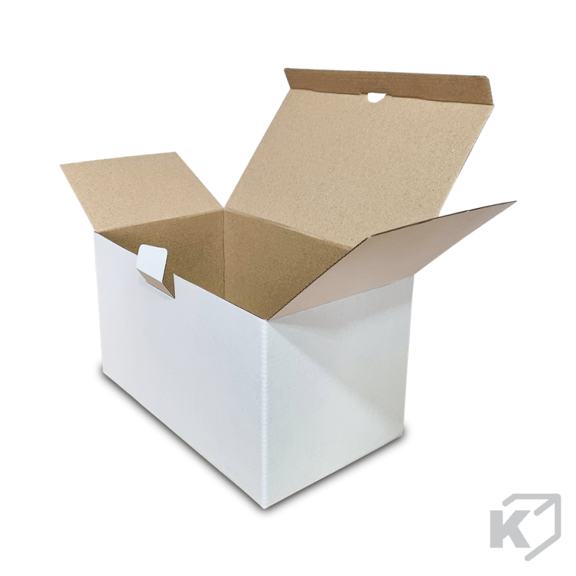 Kartónové krabice Fefco 0215 364x214x364mm 3VVL biela-hnedá