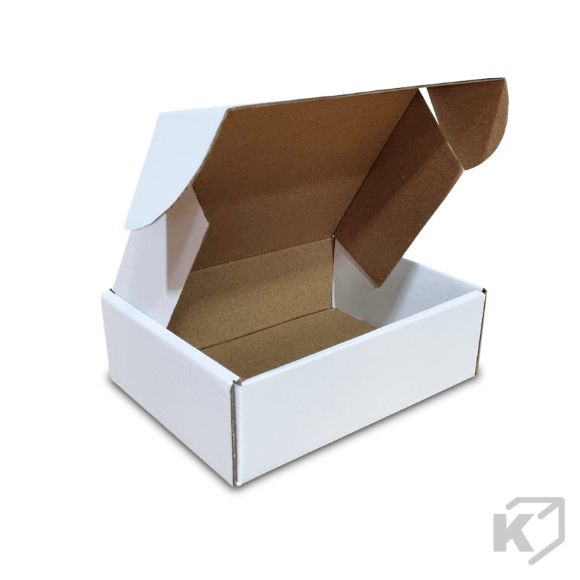 Skladacie krabice Fefco 0427 171x126x53mm 3VVL biela-hnedá