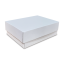 Krabice s vekom FEFCO 0331 - 130x130x95mm 3VVL biela-hnedá zatvorená