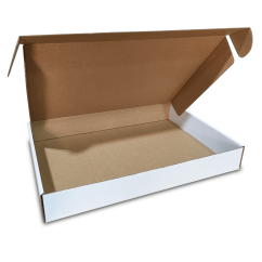 Skladacie krabice Fefco 0427 370x260x50mm 3VVL biela-hnedá
