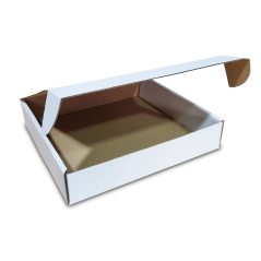 Skladacie krabice Fefco 0427 230x220x45mm 3VVL biela-hnedá