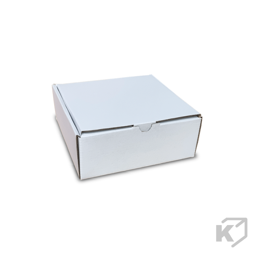 Skladacie krabice Fefco 0427 150x150x60mm 3VVL biela-hnedá