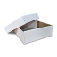 Krabice s vekom FEFCO 0331 - 125x95x85mm 3VVL biela-hnedá